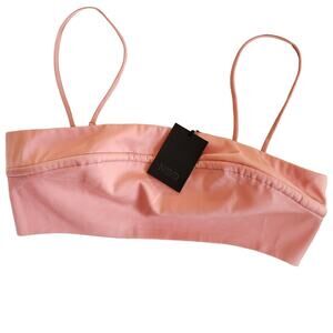 NBD Dynamic Bandeau strapless cropped tank top in coral haze Size Medium NEW